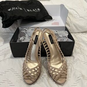 White House Black Market Black Gena Heels